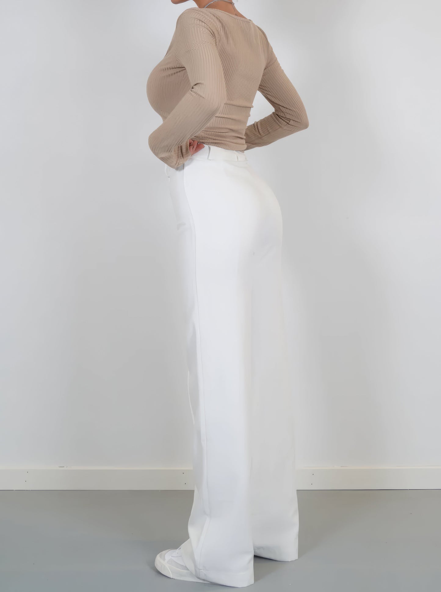 Wijde Pijpen Broek voor Vrouwelijk Comfortabel Chic