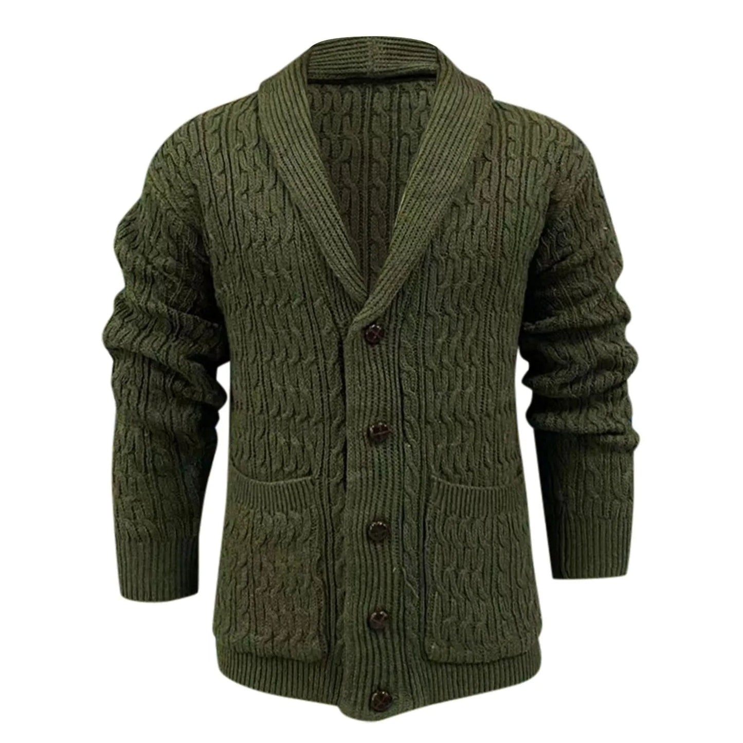 Oversized Vest voor Heren van Katoen met Knopen Warm - StudioMarella