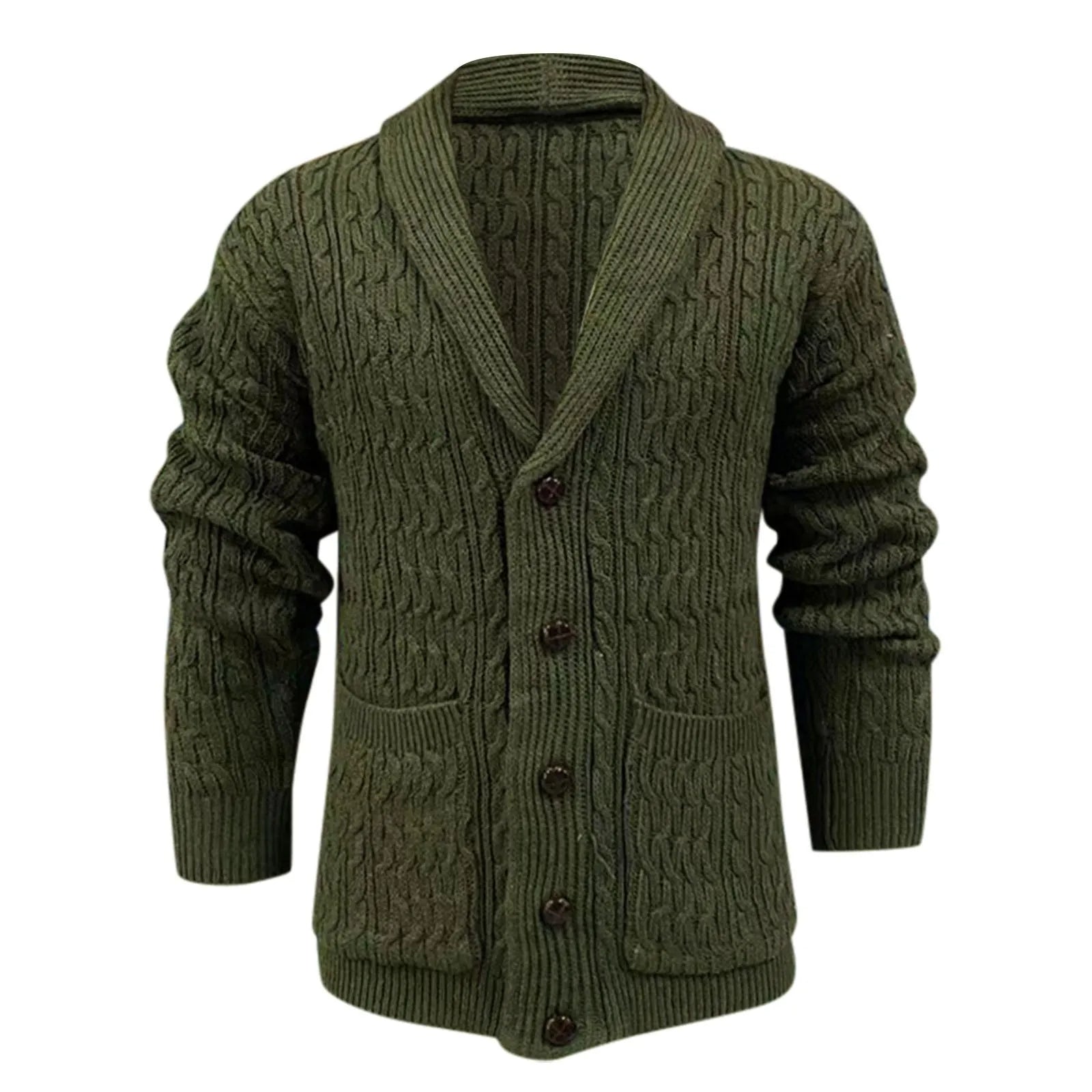Oversized Vest voor Heren van Katoen met Knopen Warm - StudioMarella