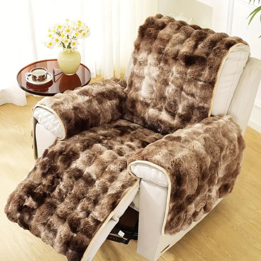 Fluwelen Relax Fauteuil Hoes met Antislip | Luxe Textuur & Perfecte Pasvorm voor Bescherming