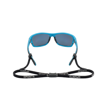 Sportzonnebril gepolariseerd UV-bescherming krasbestendig wrap-around ontwerp nekkoord unisex actief outdoorgebruik