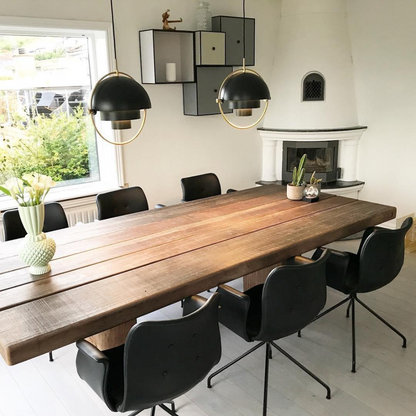 Hanglamp metaal staal E27 zwart messing eettafel woonkamer Scandinavisch design hanglamp draaibare kap modern