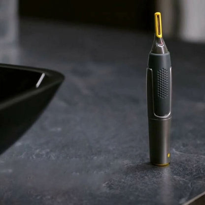 Precisie Trimmer voor Baard, Neus en Wenkbrauwen – Draadloos met LED-Verlichting en Ergonomische Grip