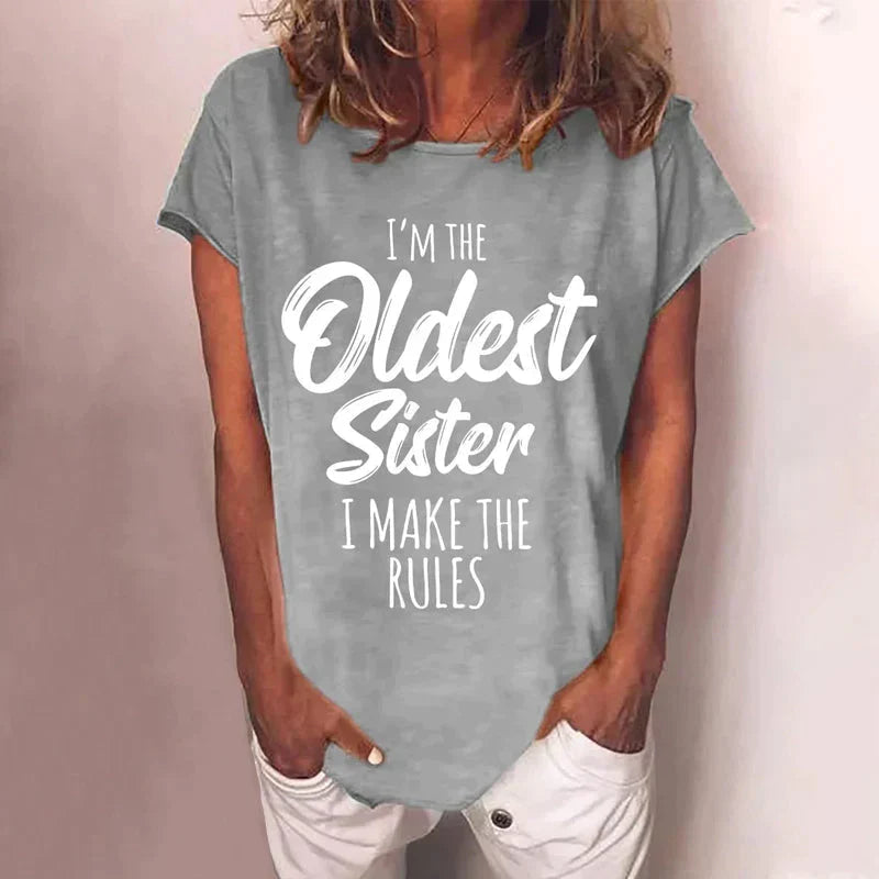 Vrouwen T-shirt Ronde Hals Leuke Opdruk Casual Kleding