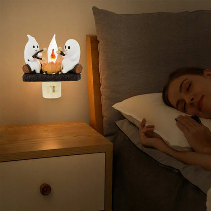 Spookvlam Nachtlampje met Kampvuureffect – Uniek LED Sfeerlicht met Flikkerende Gloed voor Kinderen en Volwassenen