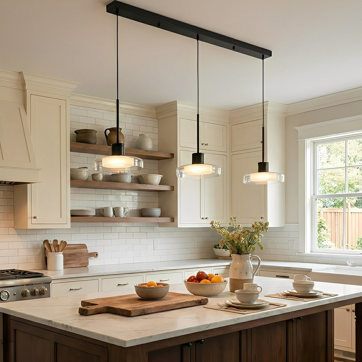 Hanglamp LED Glas Aluminium Zwart Rond Keuken Woonkamer Slaapkamer Dimbaar Pendellamp Eettafel Hal