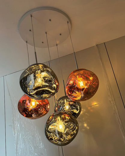Hanglamp Melt Design Acryl LED Warm Wit Dimbaar Woonkamer Eetkamer Restaurant Slaapkamer