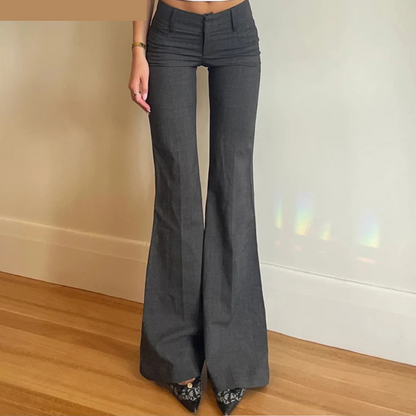 Elegante Broek Hoog Uitgesneden met Wijde Pijpen - StudioMarella