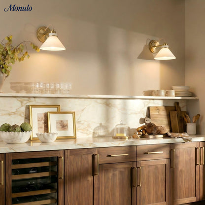 Globe Wandlamp met Gebogen Arm – Moderne Industriële Verlichting voor Badkamer, Slaapkamer en Gang