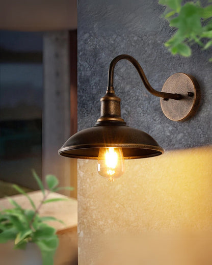 Vierkante Buitenlamp met Minimalistisch Frame Zwart Bruin Zilver 24x23cm 29x23cm Tuinverlichting Wandlamp Buiten Moderne Buitenlamp Terrasverlichting