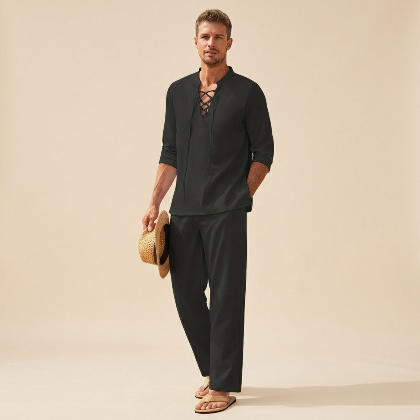 Casual V-hals Zomerset Lichtgewicht voor Heren