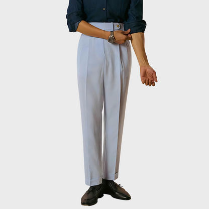 Mannen Shorts Met Riem Streepjes Print Korte Broek