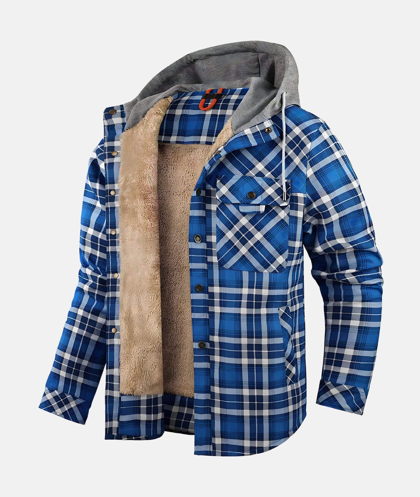 Herenjas Flanellen Geruit Warm en Casual voor Winter