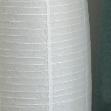 Vloerlamp Rijstpapier Zuil 2xE14 137cm Woonkamer Slaapkamer Scandinavisch Staande Lamp Wit Papieren Kap Sfeerverlichting