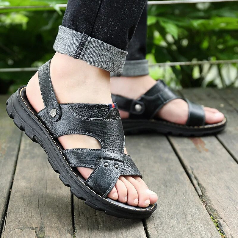 Mode Sandalen van Leer