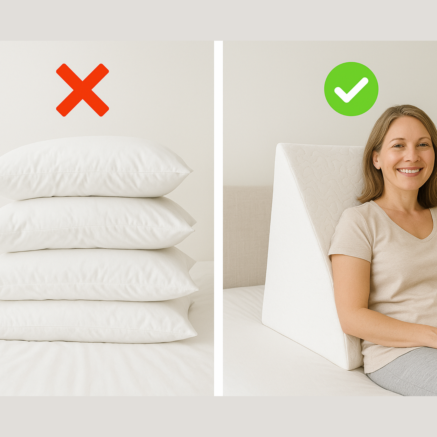 Ergonomische Kussensloop Kilekussen – Ondersteunt Rug, Nek & Betere Nachtrust