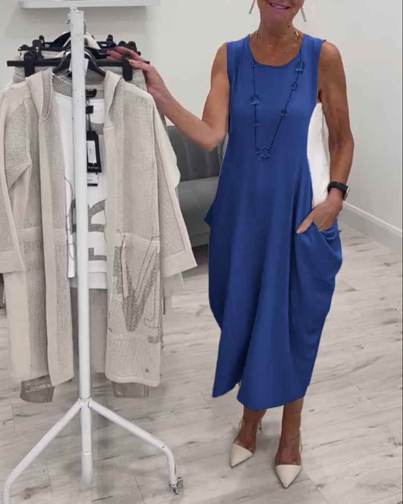 Vrouwelijk Casual Jurk Grecia Stijl