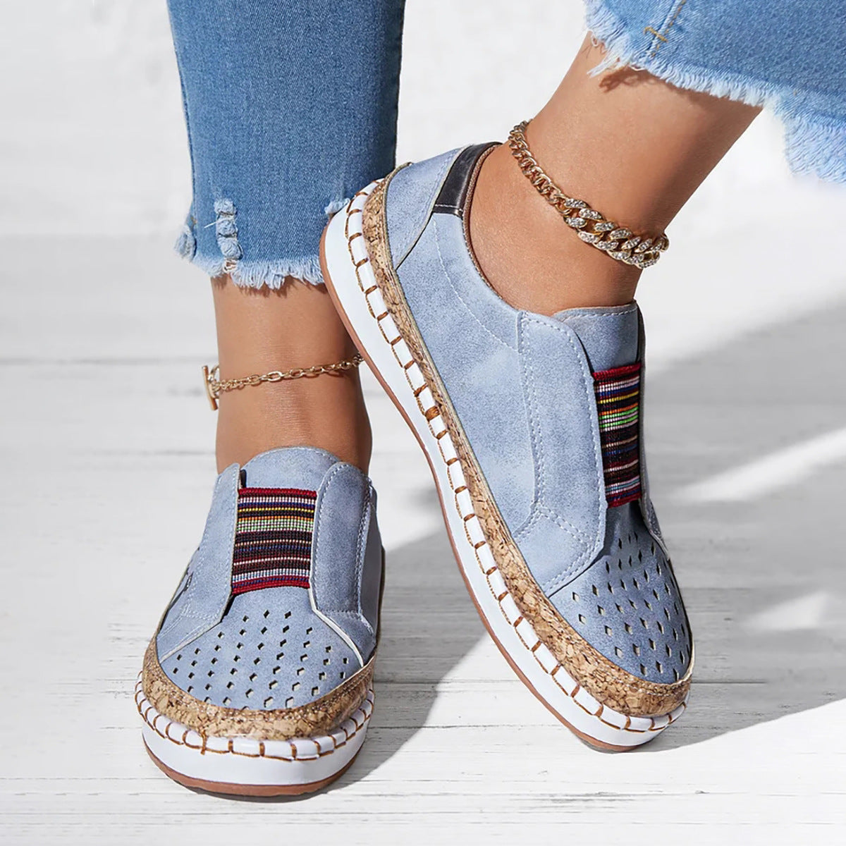 Platte Schoenen voor Dagelijks Gebruik Retro Stijl Casual