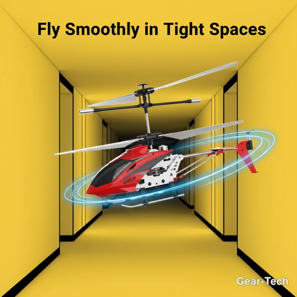 Bestuurbare RC Helikopter 3.5 Kanalen Infrarood met Gyroscoop Binnen Crimson Rood
