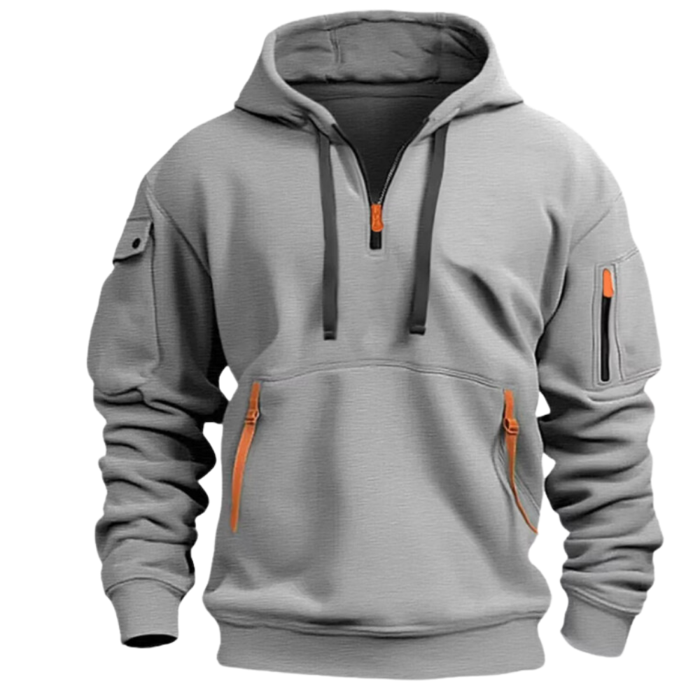 Enzo | Elegante Fleece Trui met Kap