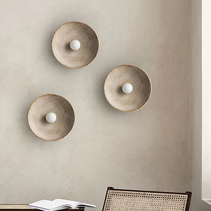 Wandlamp Rond Maan Design LED G4 Japandi Scandinavisch Ø20 Ø50