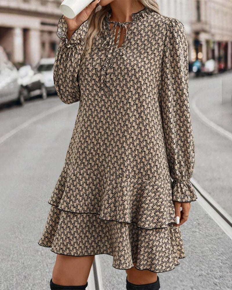 Damesjurk Lange Mouwen Elegante Zomerjurk voor Vrouw