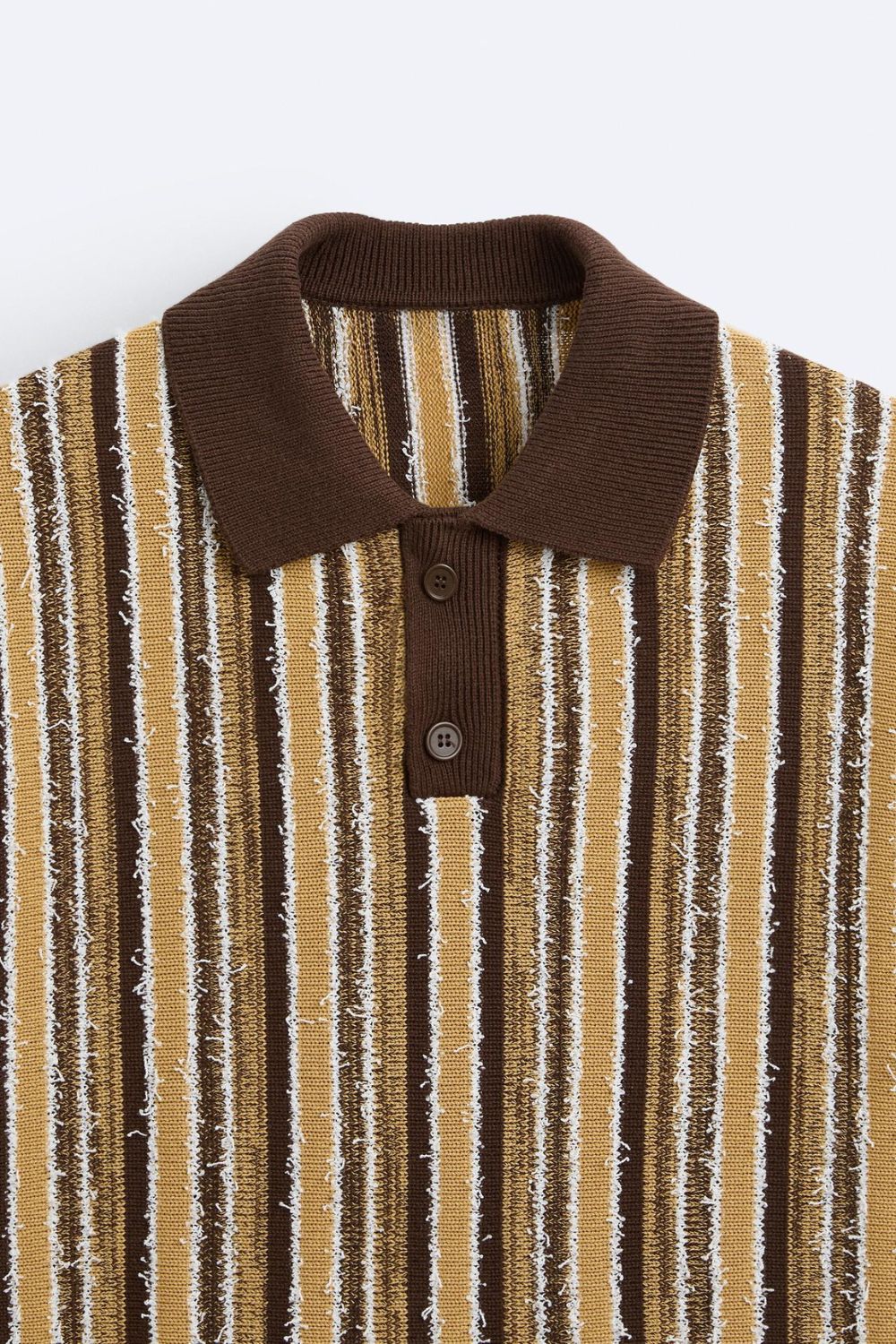 Klassiek Poloshirt met Strepen Retro Gebreid