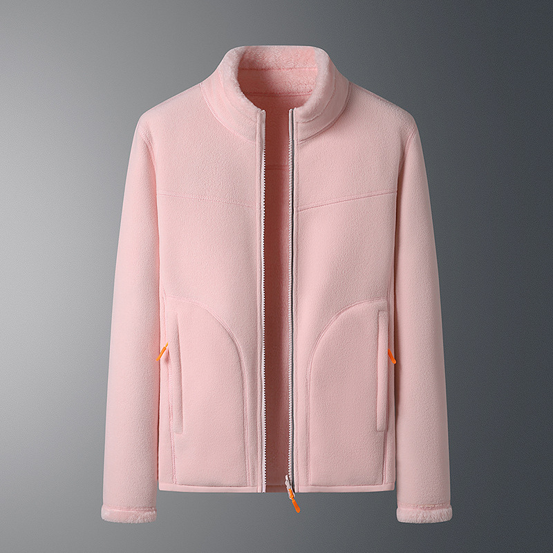 Fleece Vest Warm met Lange Mouwen en Ritszakken