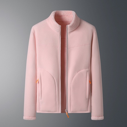 Fleece Vest Warm met Lange Mouwen en Ritszakken