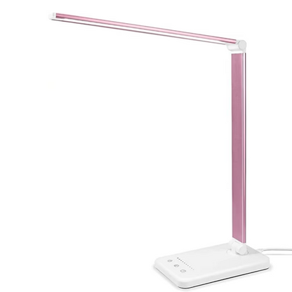 LED Bureaulamp met USB-Oplaadpoort – 5 Lichtstanden en Dimbaar – Flexibele Arm – Oogvriendelijke Verlichting