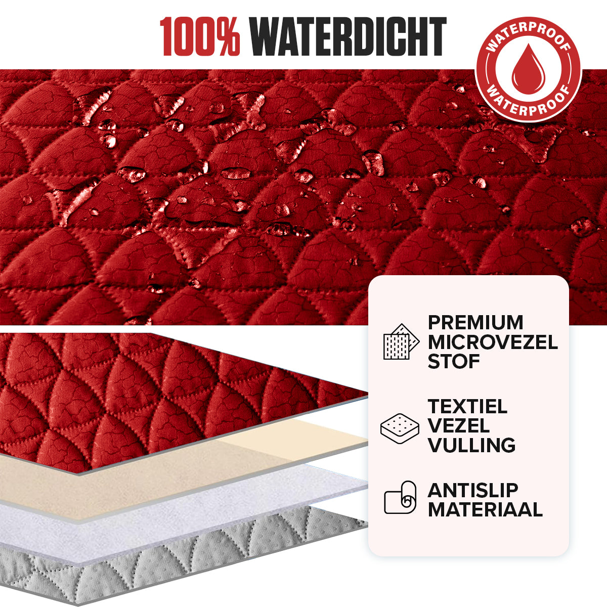 Waterafstotende anti-slip sofa hoes voor bankbescherming tegen vlekken, huisdieren en slijtage