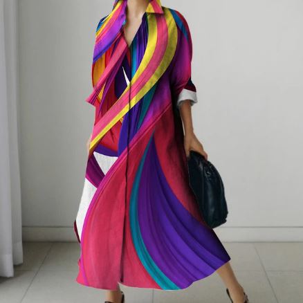 Dames Overhemdjurk Korte Mouw Elegante Zomerjurk - StudioMarella
