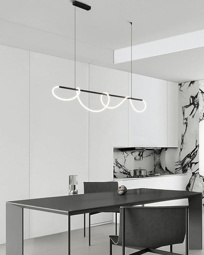 Hanglamp Touw Led Cirkel Messing Dimbaar 3 Maten Eetkamer Woonkamer Minimalistisch