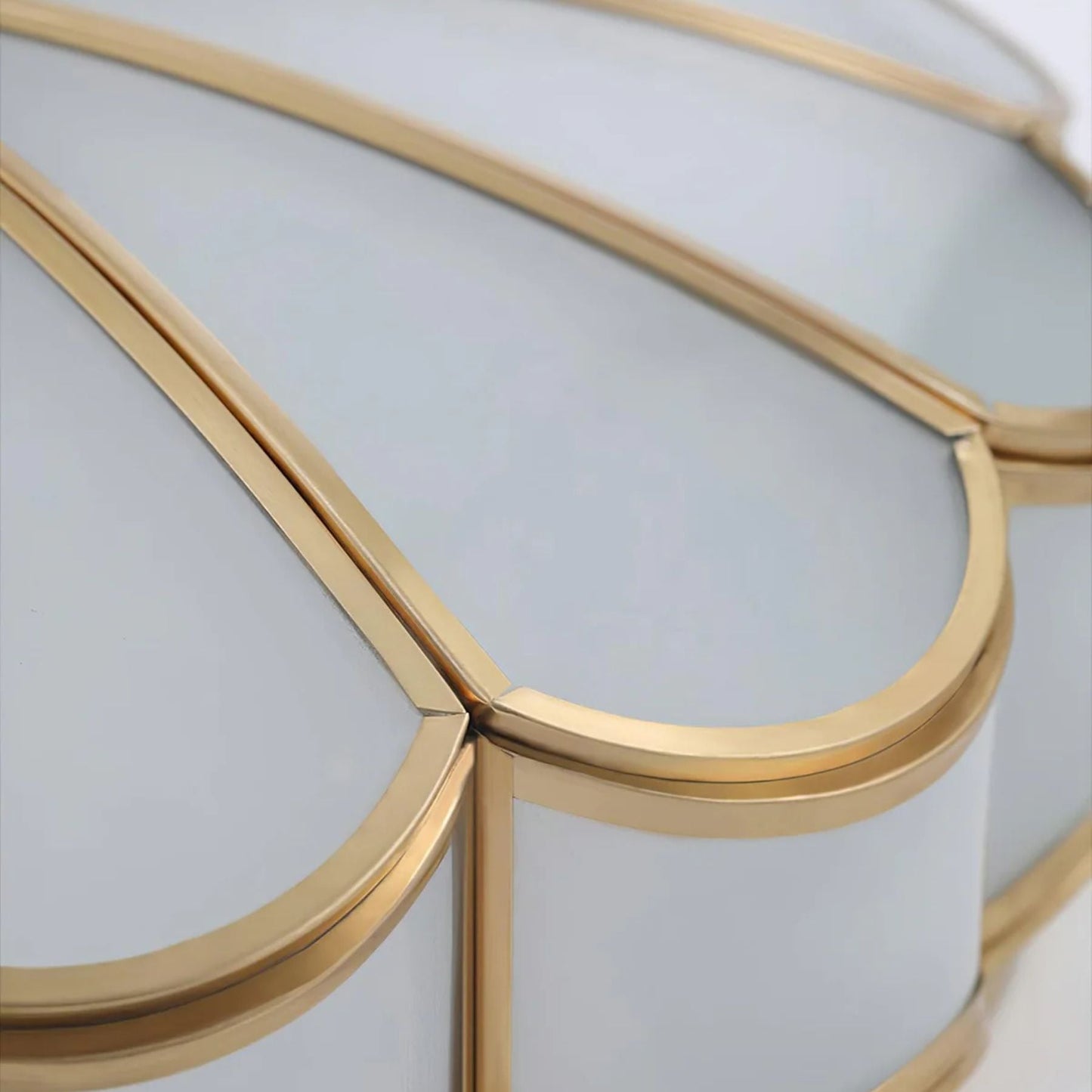 Plafondlamp Glas Messing Goud Rond Klassiek Woonkamer Hal Eetkamer Vintage Design Verlichting Diffuus Licht