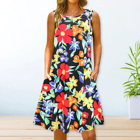 Korte Zomerjurk Vrouwelijk Losse Casual Jurk - StudioMarella