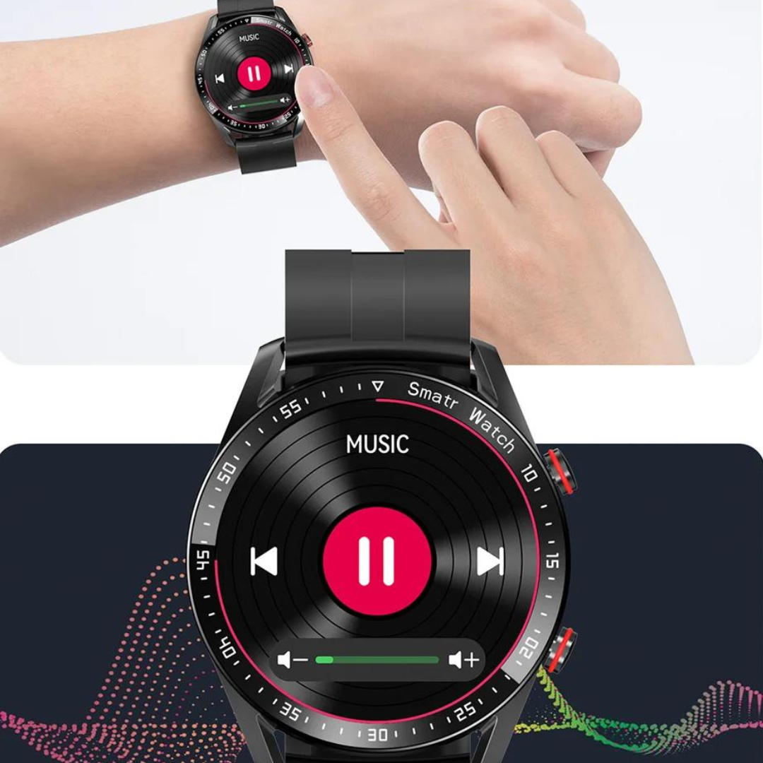 Smartwatch met Lautsprecher, Bluetooth en Fitnessfuncties – Luxe Design voor Sport en Dagelijks Gebruik
