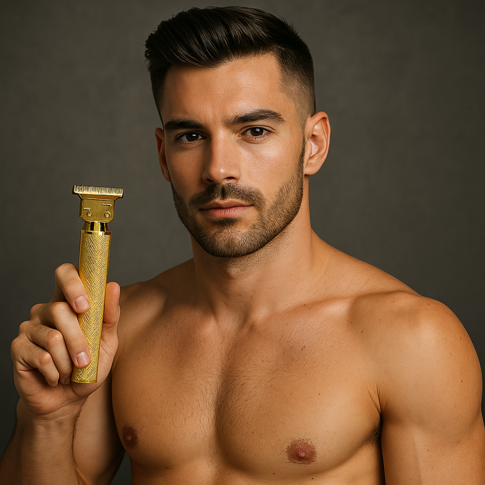 Professionele Precisietrimmer met Koolstofstalen Mesjes – Oplaadbaar 120 Min – Barbier Kwaliteit voor Baardcontouren en Haarstyling Thuis