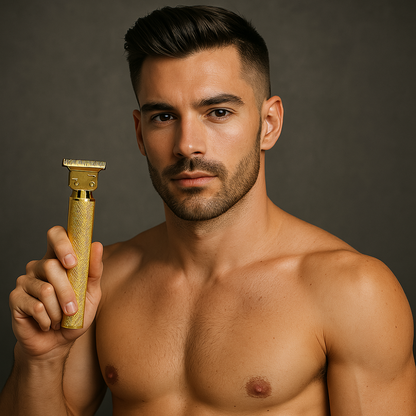 Professionele Precisietrimmer met Koolstofstalen Mesjes – Oplaadbaar 120 Min – Barbier Kwaliteit voor Baardcontouren en Haarstyling Thuis