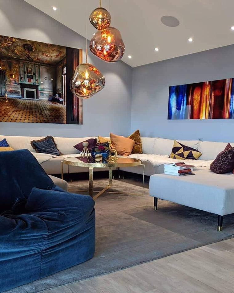 Hanglamp Melt Design Acryl LED Warm Wit Dimbaar Woonkamer Eetkamer Restaurant Slaapkamer