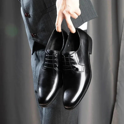Heren Leder Schoenen Zwart Formal Schoenen