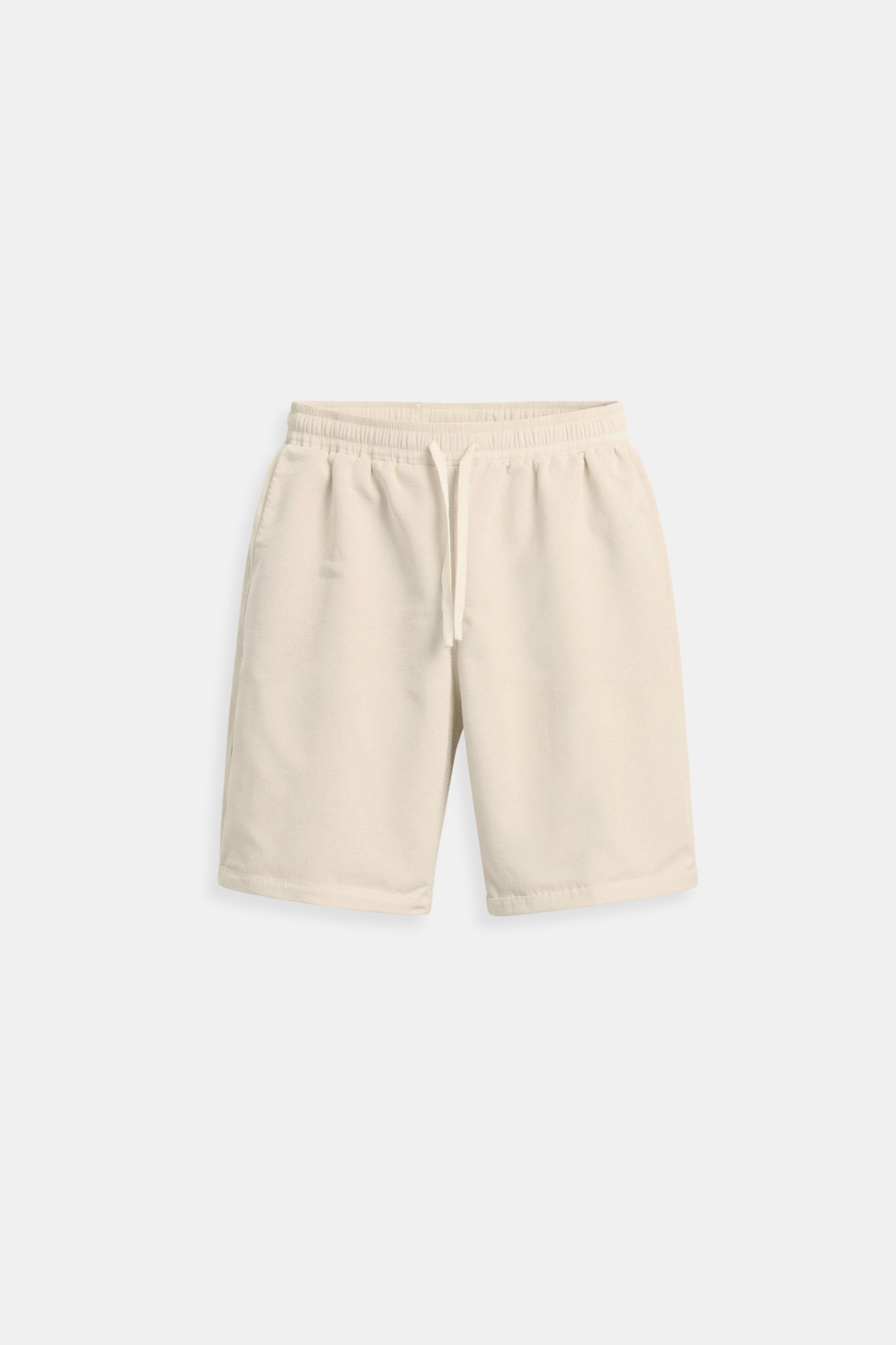 Heren Zomer Shorts Beige Comfortabele Broek Met Koord - StudioMarella