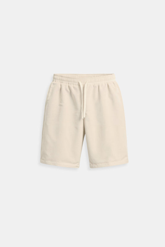 Heren Zomer Shorts Beige Comfortabele Broek Met Koord - StudioMarella