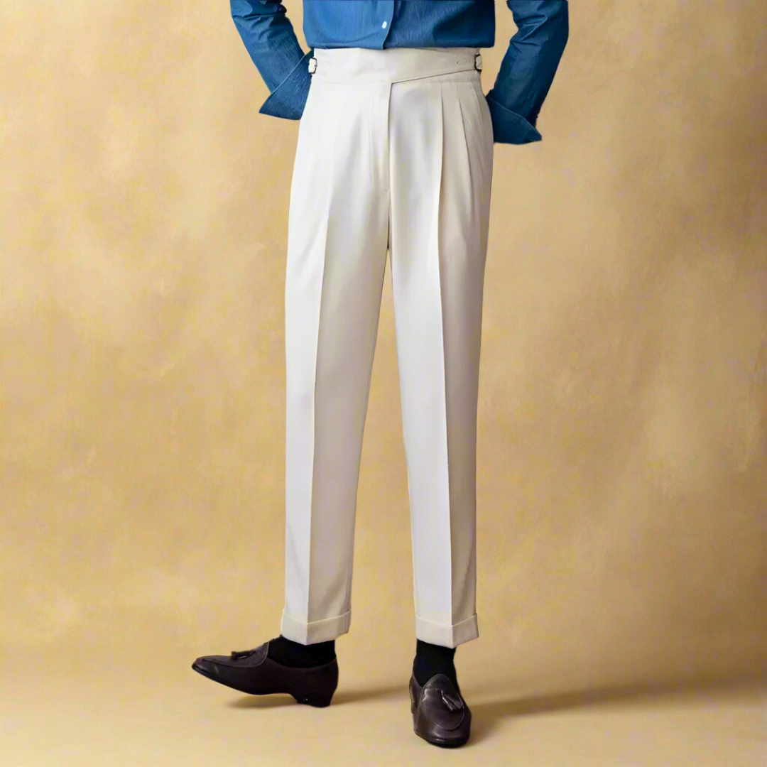 Stijlvolle Heren Broek Comfortabel Elegante Design