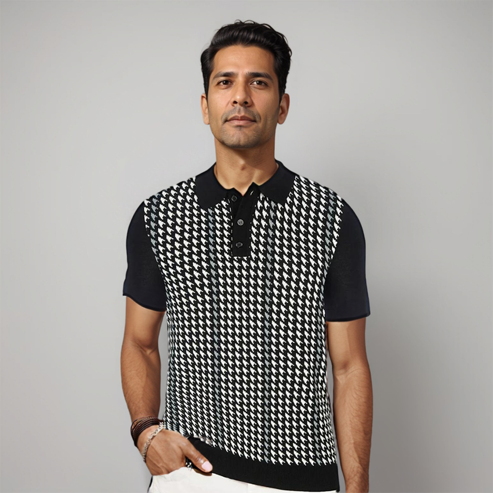 Witte Heren Polo Shirt Klassiek Frederico Stijl