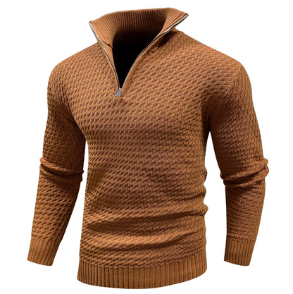 Gebreide Trui Zacht Half Zip Wolmix voor Dames en Heren