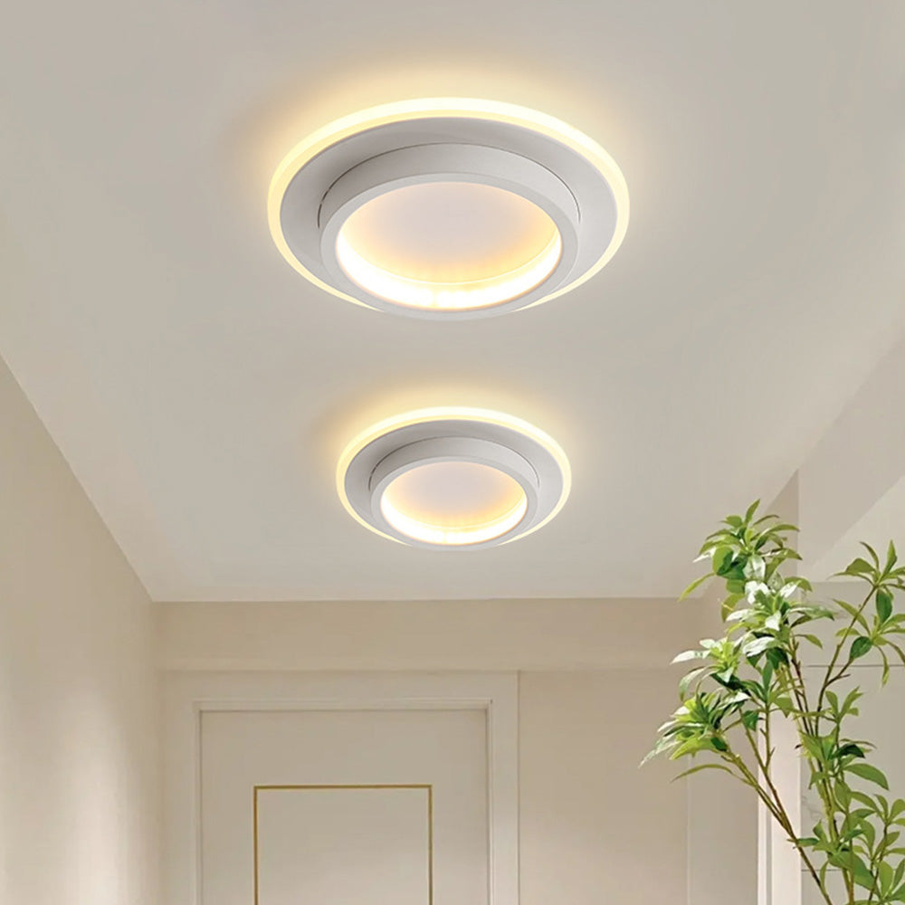 LED plafondlamp rond 10W 20W zwart wit slaapkamer hal woonkamer moderne plafondverlichting lage plafondlamp