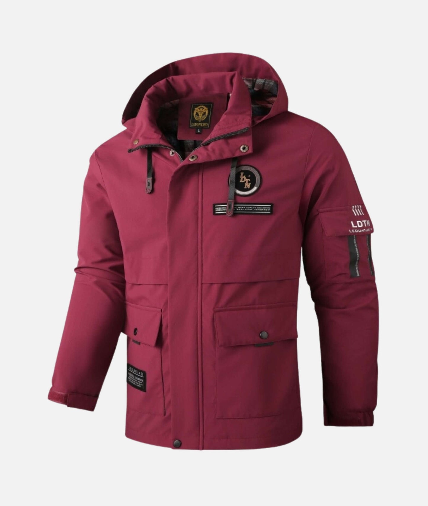 Waterdichte Herenjas met Capuchon voor Lente en Herfst
