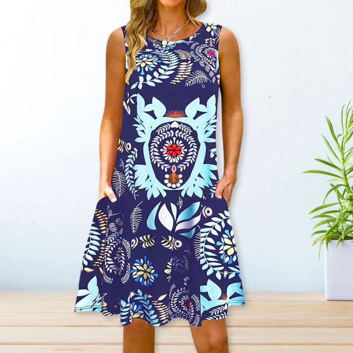 Zomerjurk Vrouw Losse Casual Jurk