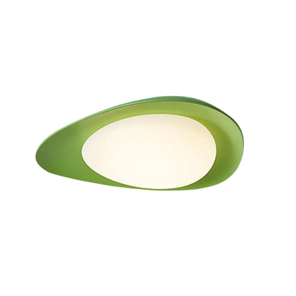 LED Plafondlamp Bladvorm Resin Groen Woonkamer Slaapkamer Eetkamer Organische Plafondlamp Scandinavisch Interieur