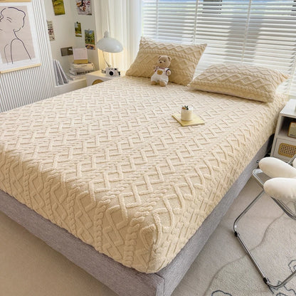 Luxe Dekbedovertrek Set Melkfluweel Zacht Warm Ademend Omkeerbaar Machinewasbaar Duurzaam Tweepersoons Kingsize